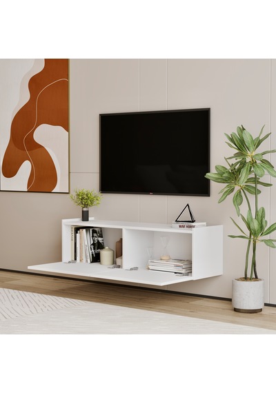 Hitit Tv Ünitesi 140 Cm 100% Mdf Beyaz