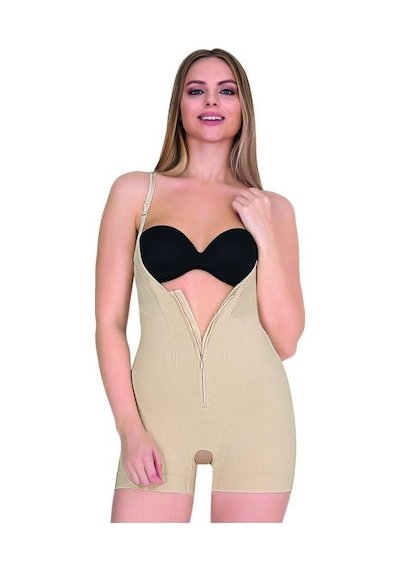 Form Time Bayan Agraflı Askılı Kısa Paça Body Korse 9033 001