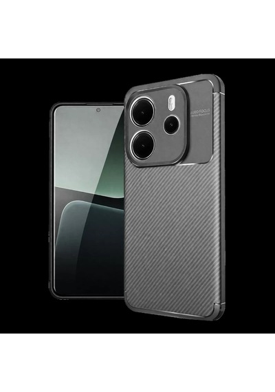 Xiaomi Redmi Note 14 4g Kılıf Auto Focus Karbon Kapak - Gri