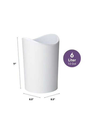 Küçük Plastik Banyo Çöp Kutusu Kapaklı 6 Litre, Beyaz Mini Çöp Kutusu 0,75 Galon, Modern Düz Kapaklı Ayak Pedallı Çöp Kovası, Banyo, Yatak Odası, Ofis, Çalışma Masası Altı, Yumuşak Kapanma Küçük Plastik Banyo Çöp Kutusu Kapaklı 6 Litre, Beyaz Mini Çöp Kutusu 0,75 Galon, Modern Düz Kapaklı Ayak Pedallı Çöp Kovası, Banyo, Yatak Odası, Ofis, Çalışma Masası Altı, Yumuşak Kapanma