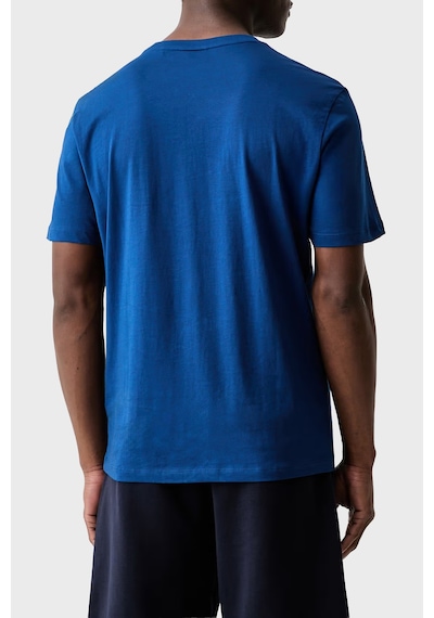 Hugo Logolu % 100 Pamuk Bisiklet Yaka T Shirt Erkek T Shirt 50566086 498 Mavi