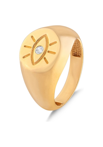 Kuyumcudukkani Nazar Göz Objeli Signed Yüzük-10441-g-w Gold
