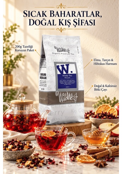 Wildwest Wild West Doğal Kış Çayı Bitki ve Meyve Çayı Harmanı 200 G