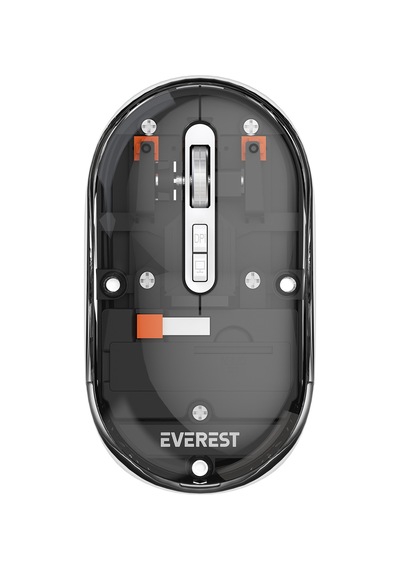 Everest Sm-bt29 Glassy Usb Siyah Transparan 2in1 Bluetooth Ve 2.4ghz Kablosuz Mouse Sm-bt29