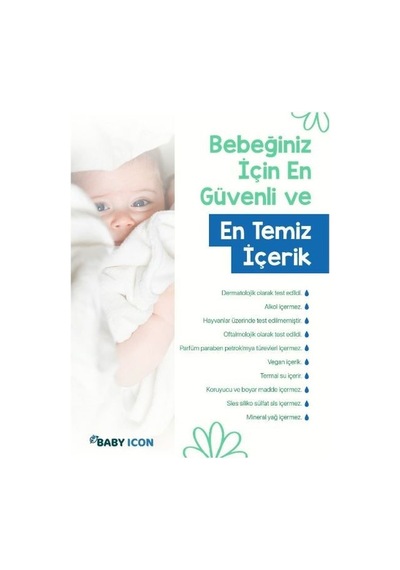 Babyicon Baby Icon Bebek Köpük Şampuanı Vegan Doğal Içerikli Kona