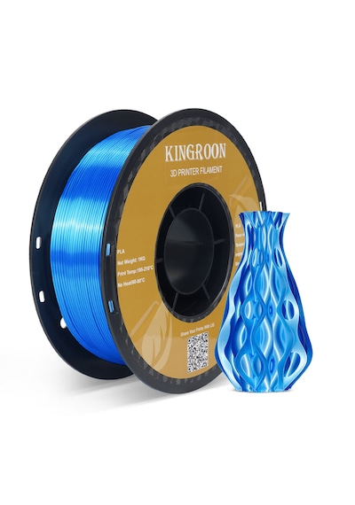 Kingroon Pla Silk Mavi Filament - 1.75mm - 1kg