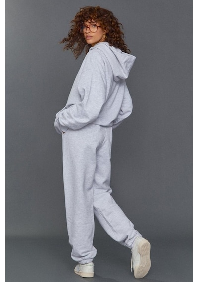 Madmext Mad Girls Gri Kapüşonlu Kadın Eşofman Takımı Mg1225 Gri