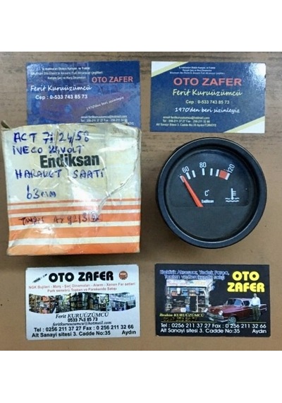 Endiksan Takosan Act 7124/58 Hararet Saati 63mm 24volt İveco