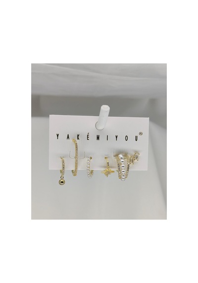 İncili Set Küpe/earcuff Altın - 741699850 Altın - 741699850 Altın