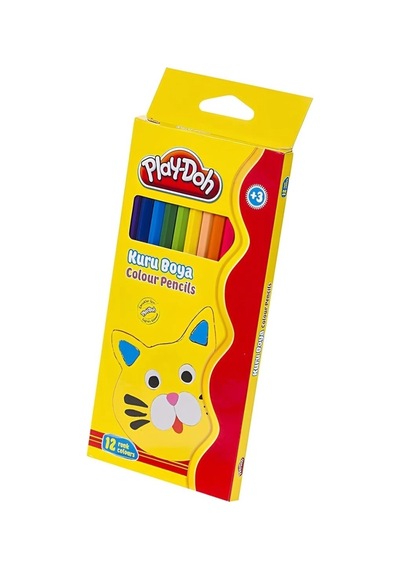 Mey İthalat Play-doh 12 Renk Kuru Boya Tam Boy Diğer