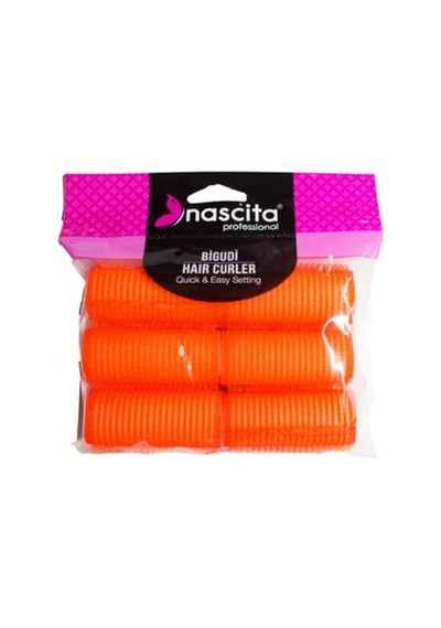 Nascita 25x63 Mm 6lı Cırtlı Süngerli Bigudi - 58 Açık Mavi