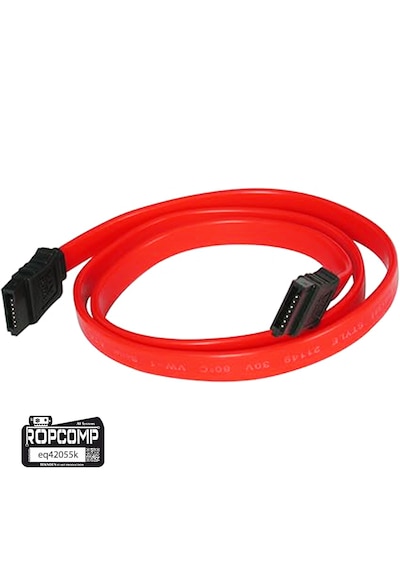 Ropcomp Harddisk Hdd Ssd Dvd Rom Sata 3.0 Veri Kablosu 6.0 Gbps Kırmızı Düz Kırmızı