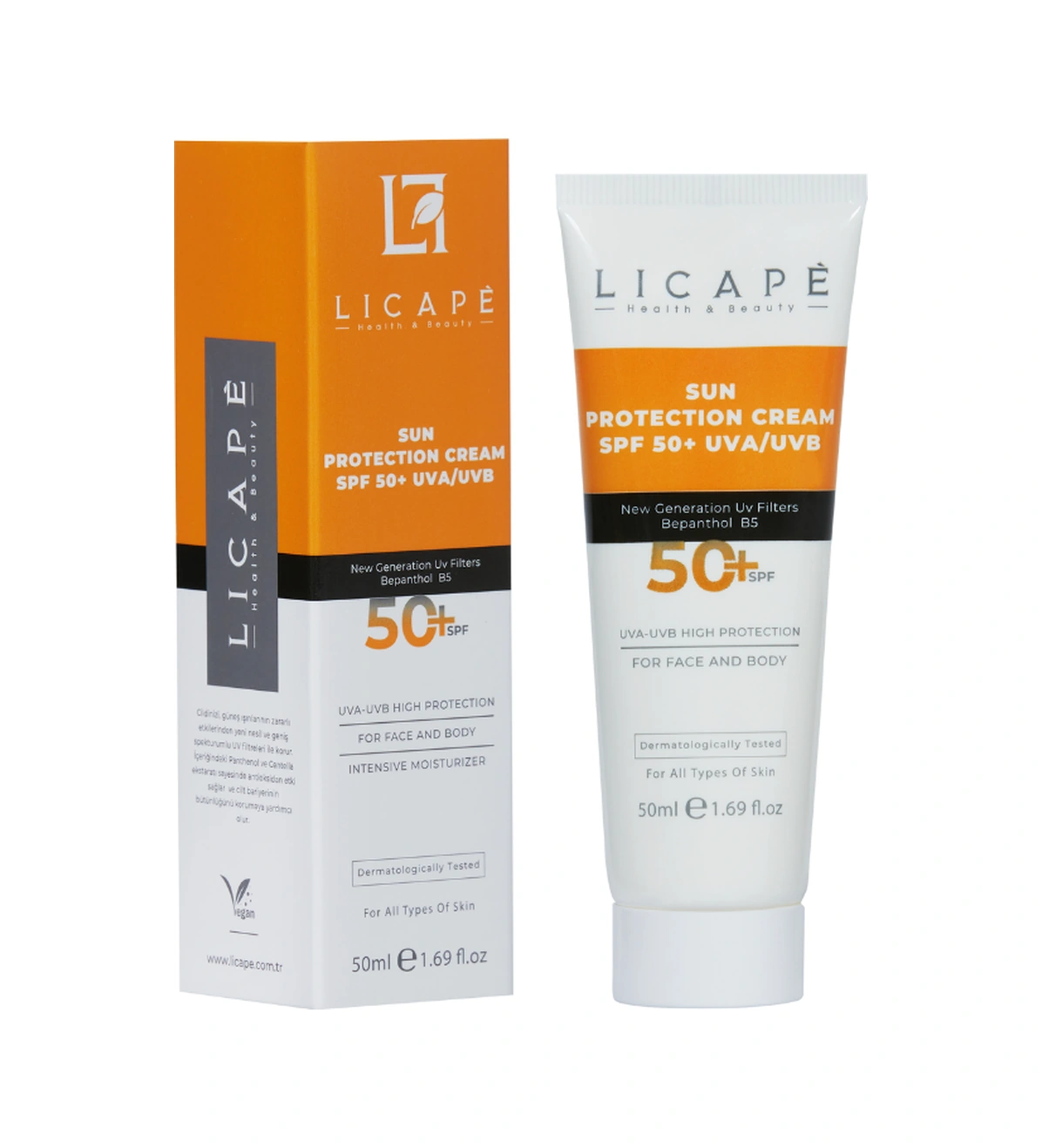 Licape Çok Yönlü Yüksek Korumalı Spf +50 Faktör Uva - Uvb Güneş Kremi 50 ml