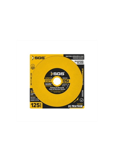 Sgs2246 - 125mm Cam-dekton-seramik-mermer Hassas Elmas Kesici