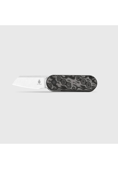 Kizer Mini Bay 14c28n Vortex Pattern Micarta Kizerv 2583a6 Kamp Çakısı Altın - Kahverengi