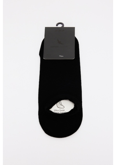 AC&Co / Altınyıldız Classics Erkek Sıyah Tekli Sneaker Spor Çorap Siyah