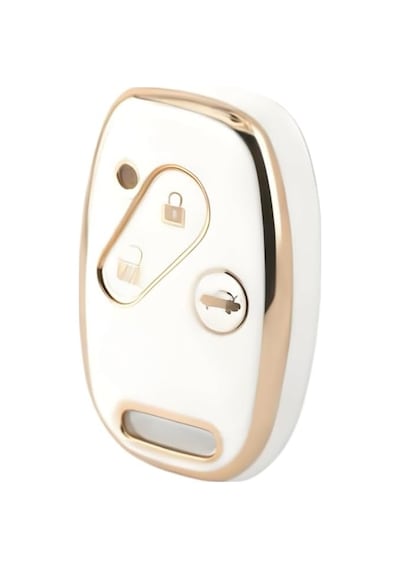 Autohan Keys Honda Civic Fd6, Crv, Accord 3 Buton Nano Anahtarlık Kılıfı, Gri Ve Gold Renk, Pre Standart