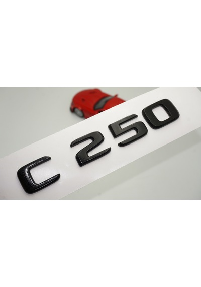 C 250 Bagaj Parlak Siyah ABS 3M 3D Yazı Logo