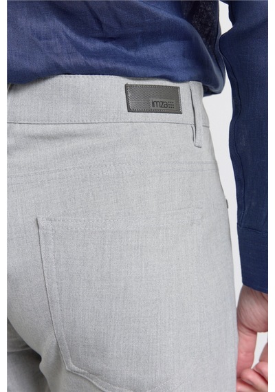 İmza Gri 5 Cep Düz Paça Esnek Slim Fit Casual Pantolon 1003255157
