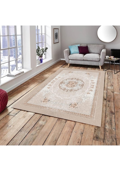 Ideal Kadife Lastikli Halı Örtüsü 129