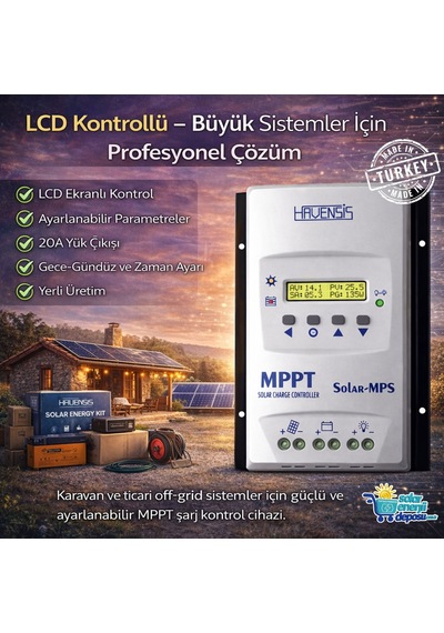 Havanesis Solar-40amps 12/24v 40a Mppt Şarj Kontrol Cihazı S40amps
