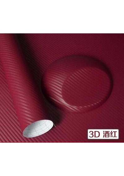 Autofolyo 3D Karbon Folyo Bordo 127 Cm X
