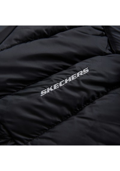 Skechers Kadın Siyah Yelek W Outerwear Padded Vest S231239-001 Siyah