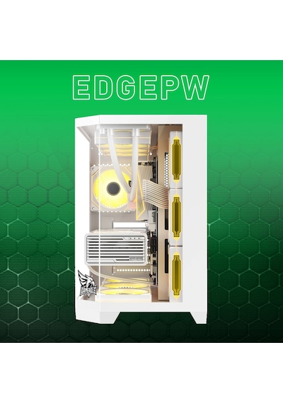 Gameagle EDGELPW Edge 7 Argb Fanlı Gamer Pc Kasası 850w 80+ Plus Bronz Power'lı Beyaz