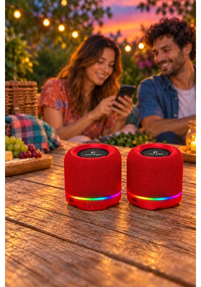 Spbtrn-001 Beatron Manyetik Ayrılabilir Bluetooth 5.4 Hoparlör 2 5 W, Tws, Tf Kart, Işıklı Kırmızı