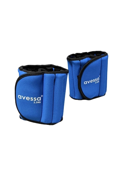 Avessa Awk-10 Ayarlanabilir Ayak Bilek Ağırlığı 2x2,5kg Mavi