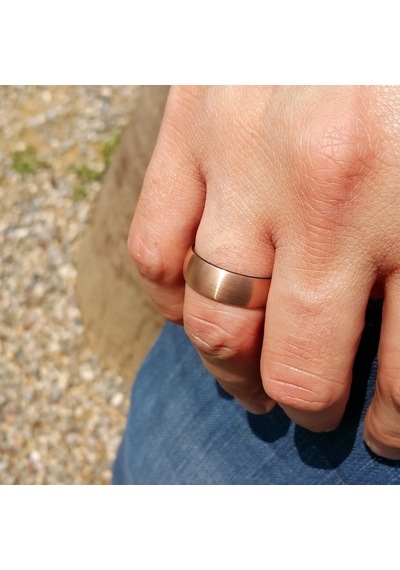 Chavin Bayan Erkek Eskitilmiş Gold Tungsten Yüzük Dm82