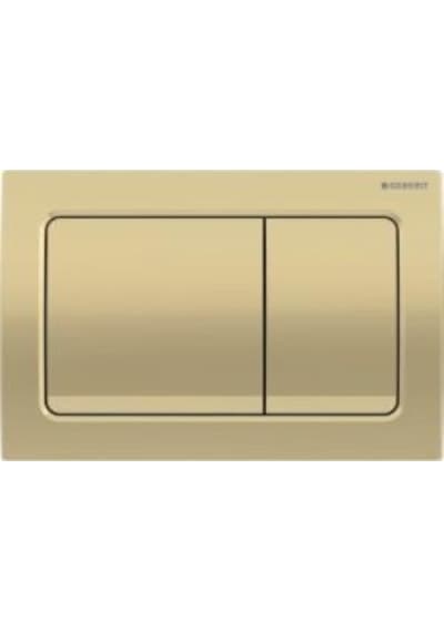 Geberit Alpha30 115.055.qe.1 Kumanda Paneli, Çift Basmalı, Pirinç Renkli