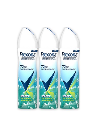 Rexona Thermocool Kadın Sprey Deodorant Eucalyptus & Magnolia 150 Ml X3