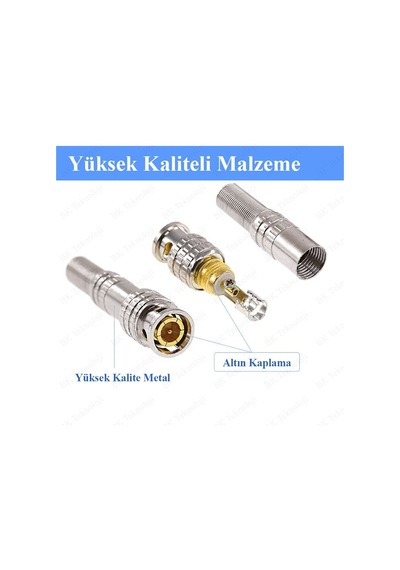 Yüksek Kalite Gold Yaylı BNC Konnektör
