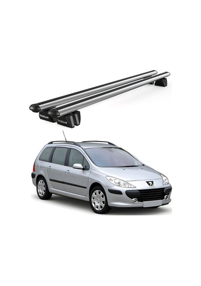 Pençe Peugeot 307 Sw 2001-2008 Uyumlu Gri Ara Atkı Port Bagaj Tavan Barı