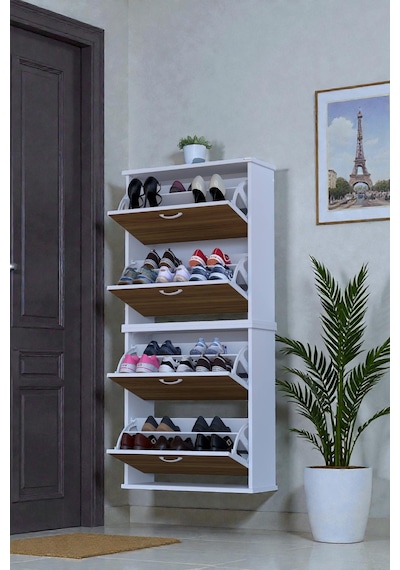 Eliusta Berrak Ceviz 8 Bölmeli Ayakkabılık 72 Cm Genişlikte Duvara Monte 72x156x26 Cm Ayakkabılık Ceviz Eliusta Berrak Ceviz 8 Bölmeli Ayakkabılık 72 Cm Genişlikte Duvara Monte 72x156x26 Cm Ayakkabılık Ceviz