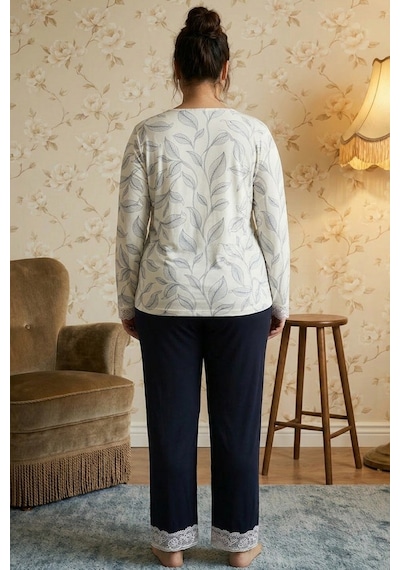 Siyah İnci Desenli Büyük Beden Battal Boy Viskon Örme Pijama Takım 26224849 Çok Renkli Siyah İnci Desenli Büyük Beden Battal Boy Viskon Örme Pijama Takım 26224849 Çok Renkli