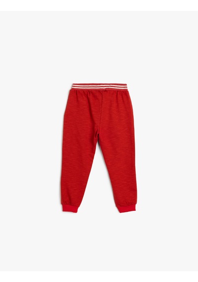 Koton Jogger Eşofman Altı Beli Bağlamalı Pamuklu Şardonlu Kırmızı 5wmb40032tk Kırmızı Koton Jogger Eşofman Altı Beli Bağlamalı Pamuklu Şardonlu Kırmızı 5wmb40032tk Kırmızı