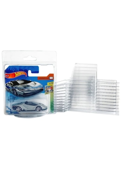 Hot Wheels Koruma Regular Koruma Kabı 10 Adet Şeffaf