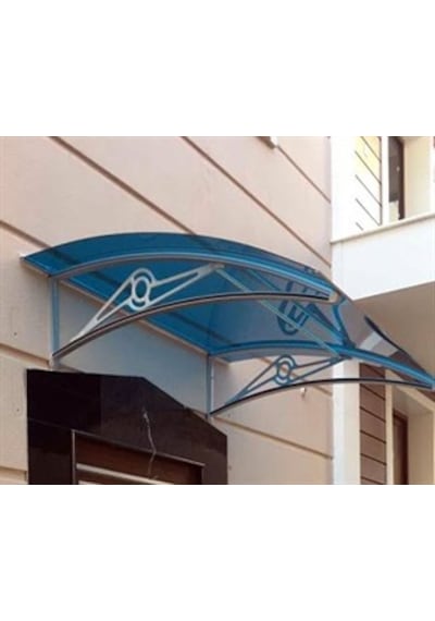 Tf Prolüx Seri 15.15 Alüminyum Ayaklı Sundurma 150 X 150 Mavi 3 Mm Solid Levha