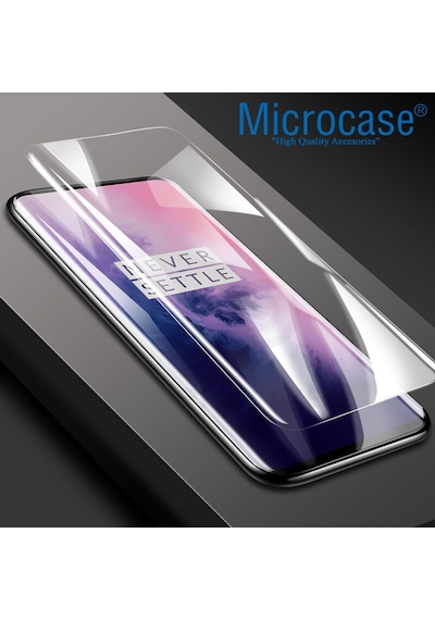 Microcase Oneplus 7T Pro Full Ekran Koruma Curved 3D Pet Film