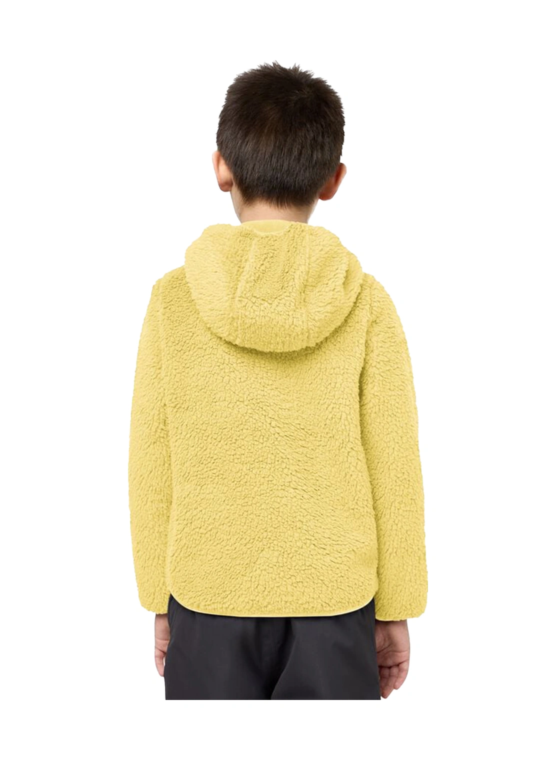 Jack Wolfskın Jack Wolfskin Ice Curl Hood Jacket K Unisex Çocuk Sarı Polar Ceket M0064 Sarı