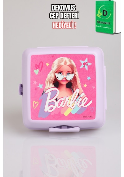 X Dekomus Lisanslı Barbie Extra Glam Collection 2 Katlı Beslenme Kutusu Smart Lunch Box "dekomus Cep Defteri Hediyeli" Altın
