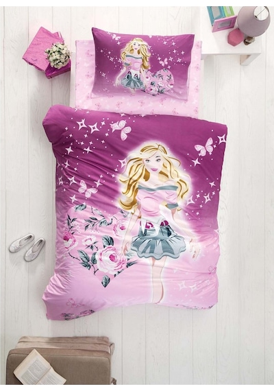 Cotton Box Cotton Girl Ranforce Mürdüm Tek Kişilik Nevresim Takım