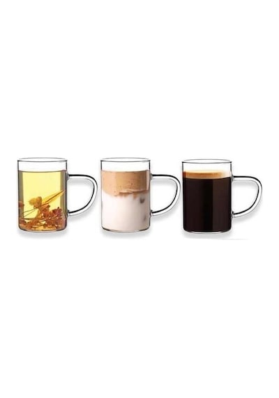 Termisil Cam Ateşe Dayanıklı Kupa 6 Adet 220 ML