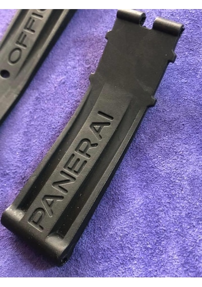 Panerai Uyumlu Siyah Silikon Kordon 22 Mm
