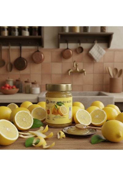 400 Gr %65 Meyveli Doğal Limon Kabuğu Reçeli