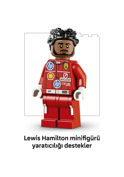 LEGO® Editions Scuderia Ferrari HP Lewis Hamilton Kaskı 43022 - 14 Yaş ve Üzeri İçin  F1® Modeli Yapım Seti (884 Parça)