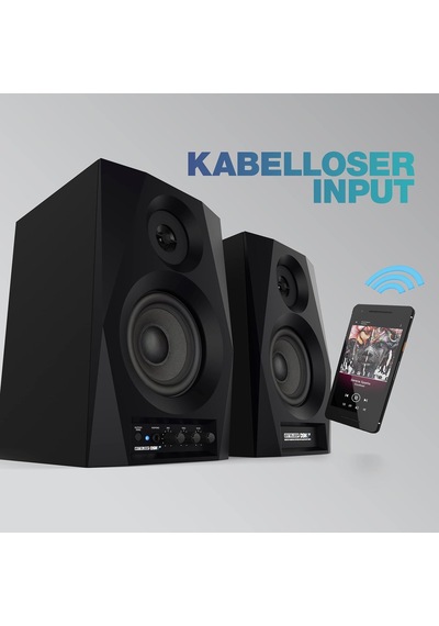 Dsm-3 Bt Çift 3 İnç 2x 20w 2-yollu Bluetooth Özellikli Aktif Stüdyo Referans & Dj Monitörü Hoparlörü