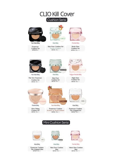Clio Kill Cover Mesh Glow Cushion + Refill SPF50+ 2 Lingerie